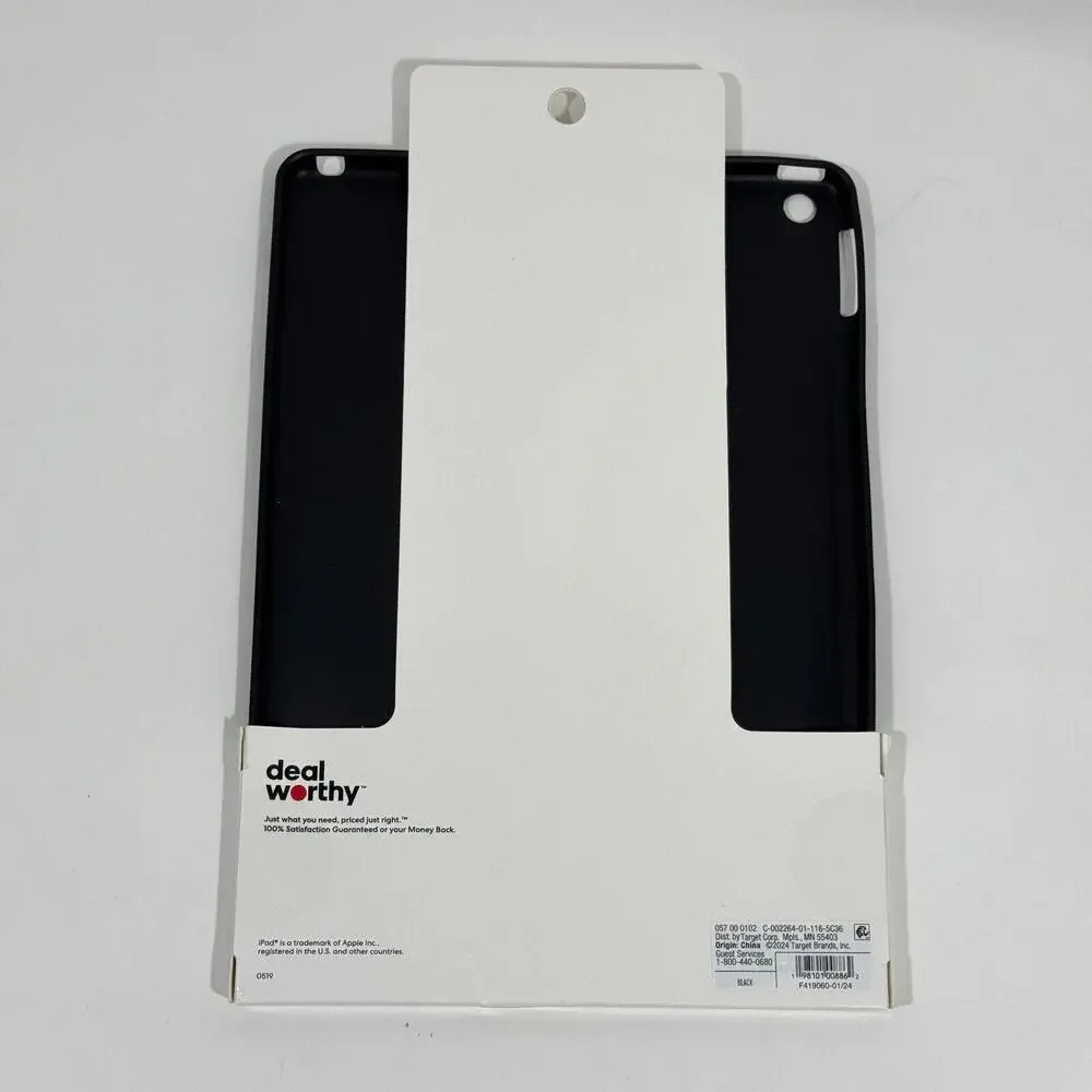 Deal Worthy Apple iPad 9th Gen 2021 10.2 inch Solid Black Basic Tablet Case New